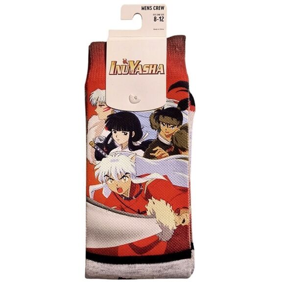 InuYasha Group Crew Socks - Picture 1 of 3